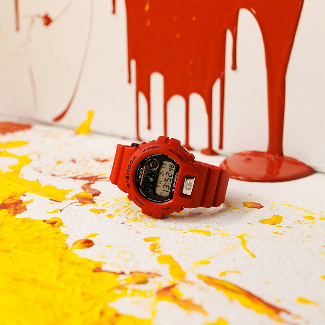 Casio G-Shock DW-6900TR-4E яркая цифровая модель 