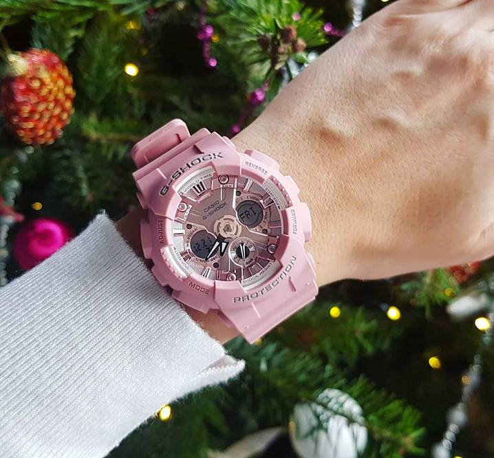 Женские Casio G-Shock GMA-S120NP-4A в розовом