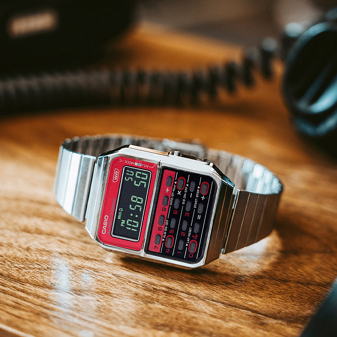 Часы Casio CA-500WE-4B с калькулятором
