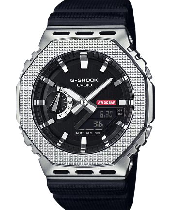 Узнаваемые G-Shock GM-2100M-1A в стальном корпусе