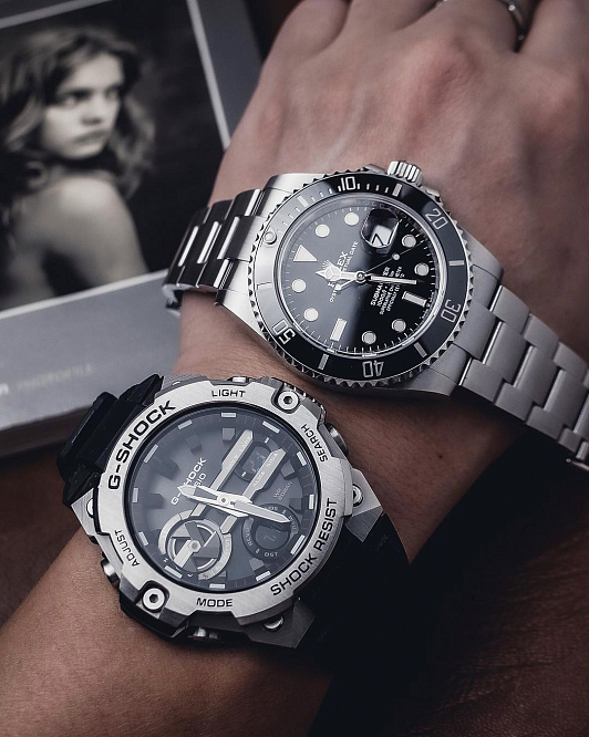 Супер стильные стальные Casio G-Shock GST-B400-1A