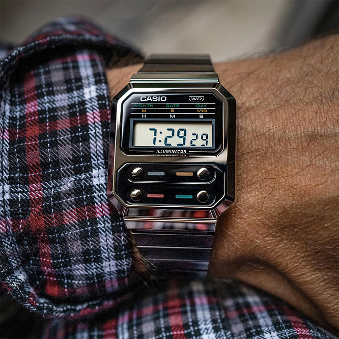 Рассматриваем винтажную модель Casio A100WE-1A
