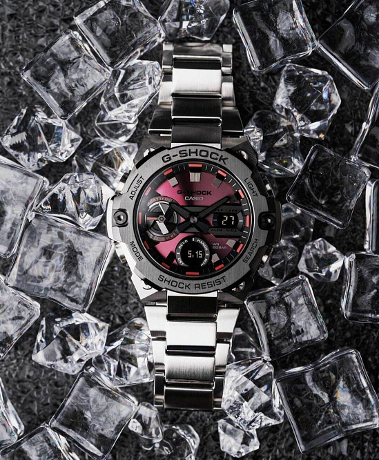 Редкие стальные G-Shock GST-B400AD-1A4 уже в России