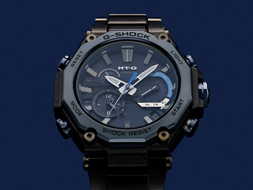Премиальные Casio G-Shock MTG-B2000YBD-2A с карбоном