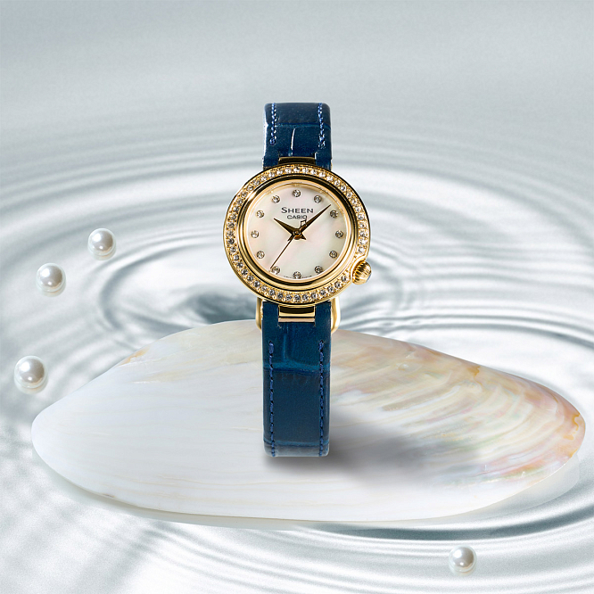 Миниатюрные женские Casio Sheen SHE-4565GBL-7A