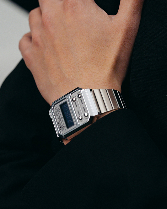 Винтажные Casio A100WE-7B — фотообзор модели