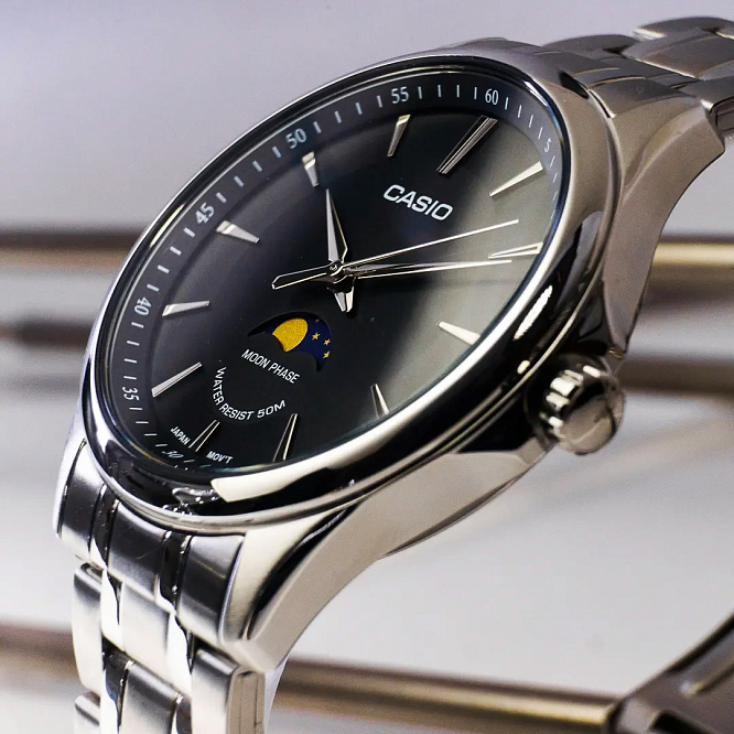 Классические Casio MTP-M110D-1A с фазами Луны